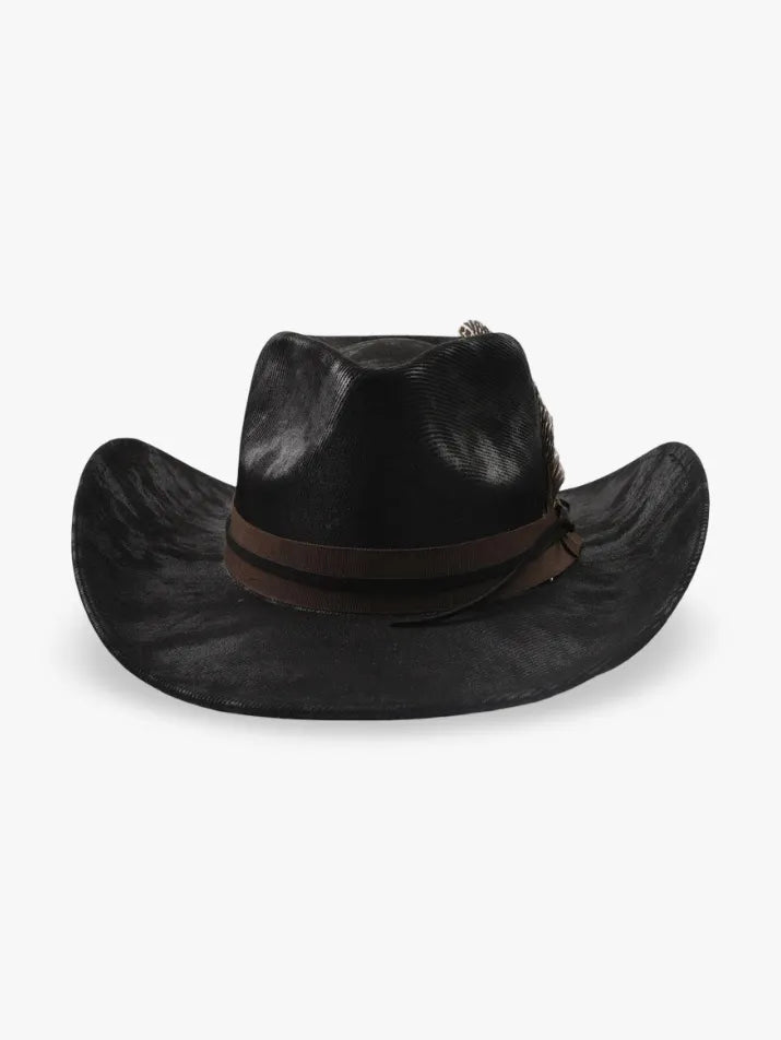 Vintage Feather Fedora Cowboy Hat