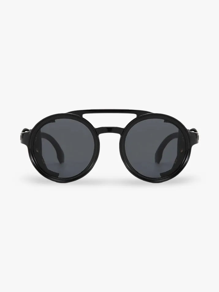 Steampunk Punk Round Sunglasses