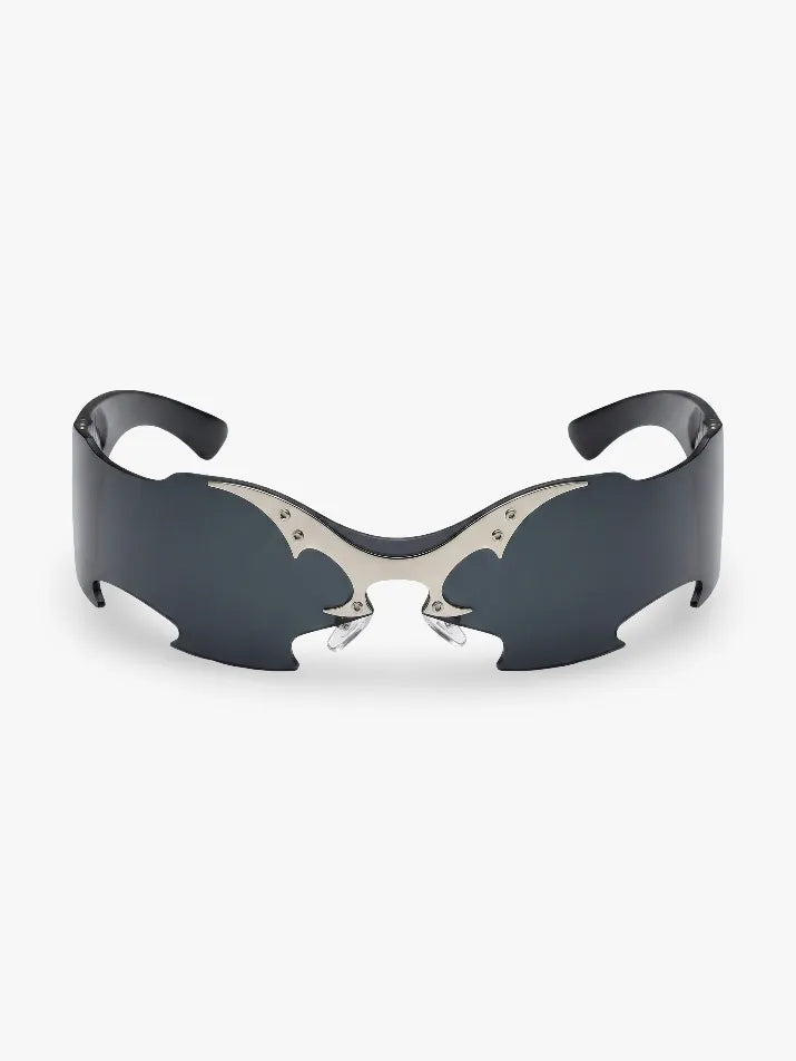 Punk Rimless Shield Sunglasses