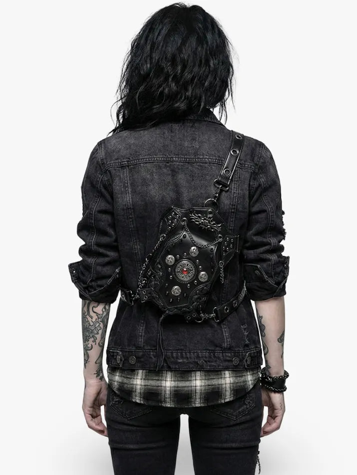 Gothic Skull Chain Waist Pack