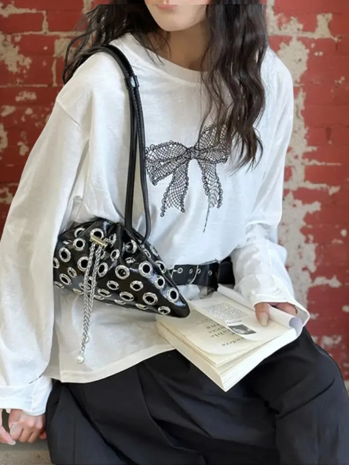 Punk Stud Chain Shoulder Bag
