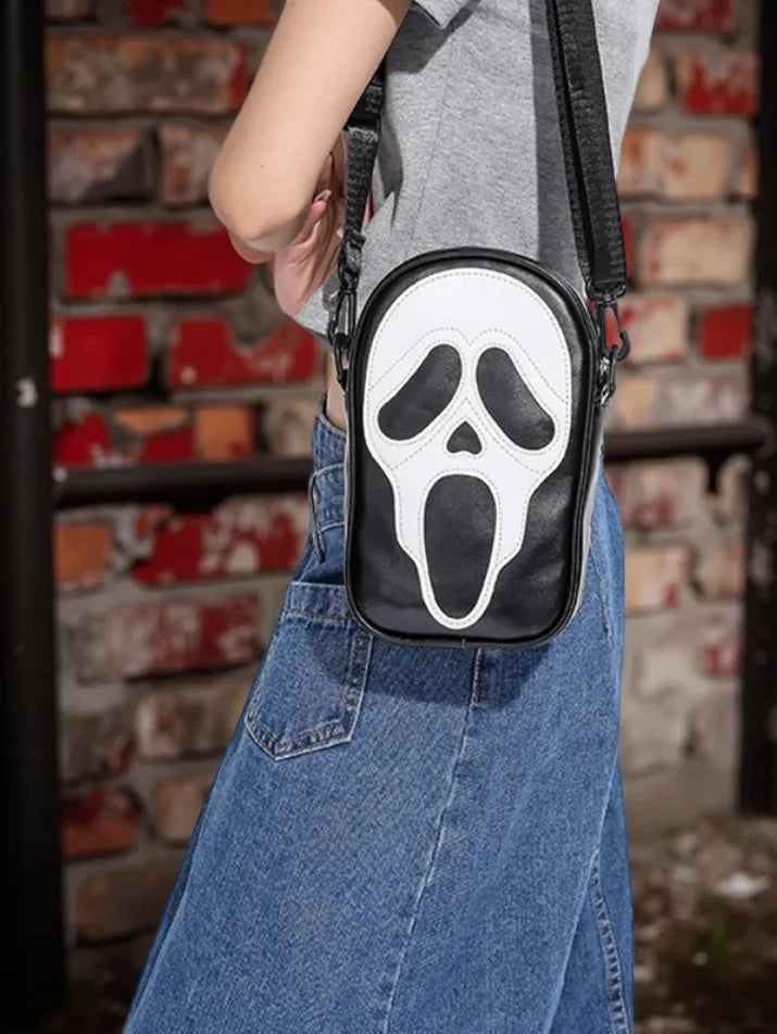 Halloween Ghost Skull Crossbody Bag