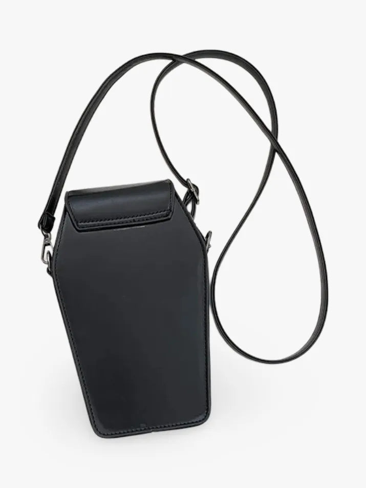 Gothic Coffin Crossbody Phone Bag