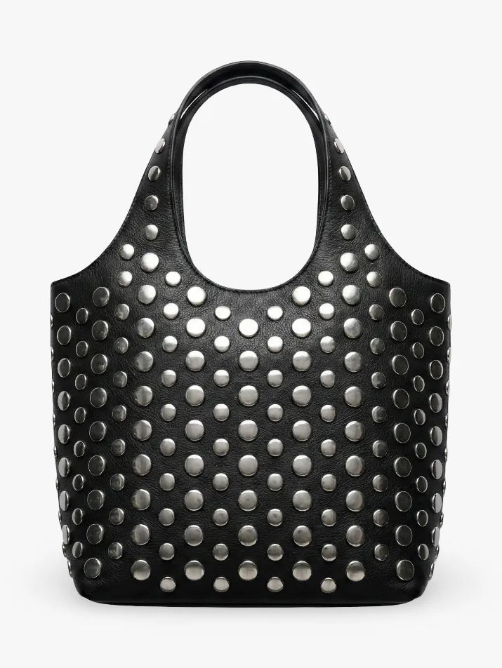 Punk Rivet Bucket Shoulder Bag