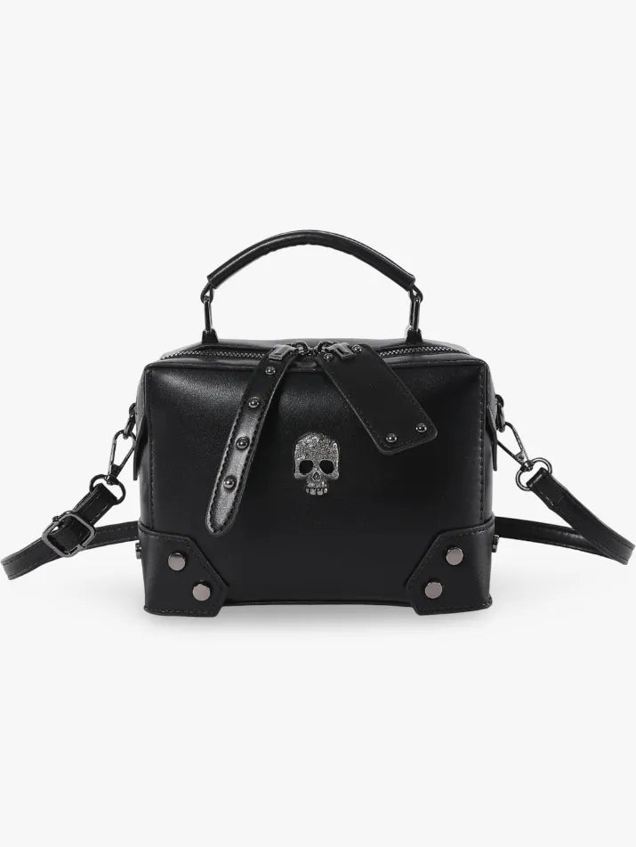 Punk Skull Motorcycle Crossbody Bag