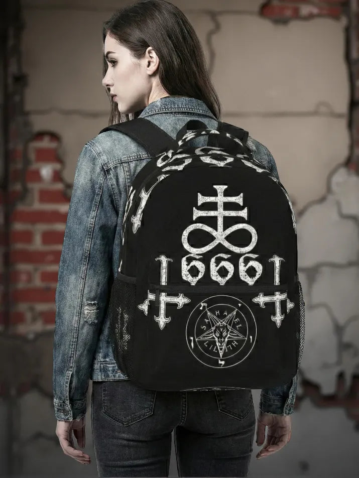 Vintage Goat Skull Backpack