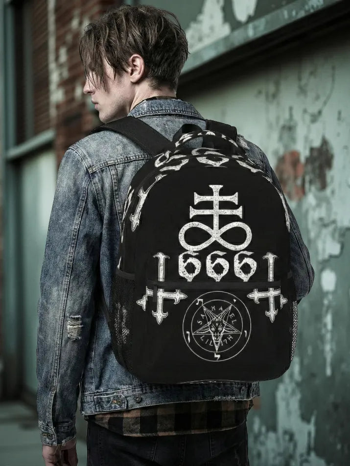 Vintage Goat Skull Backpack