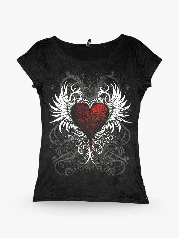 Punk Grunge Crop Tee
