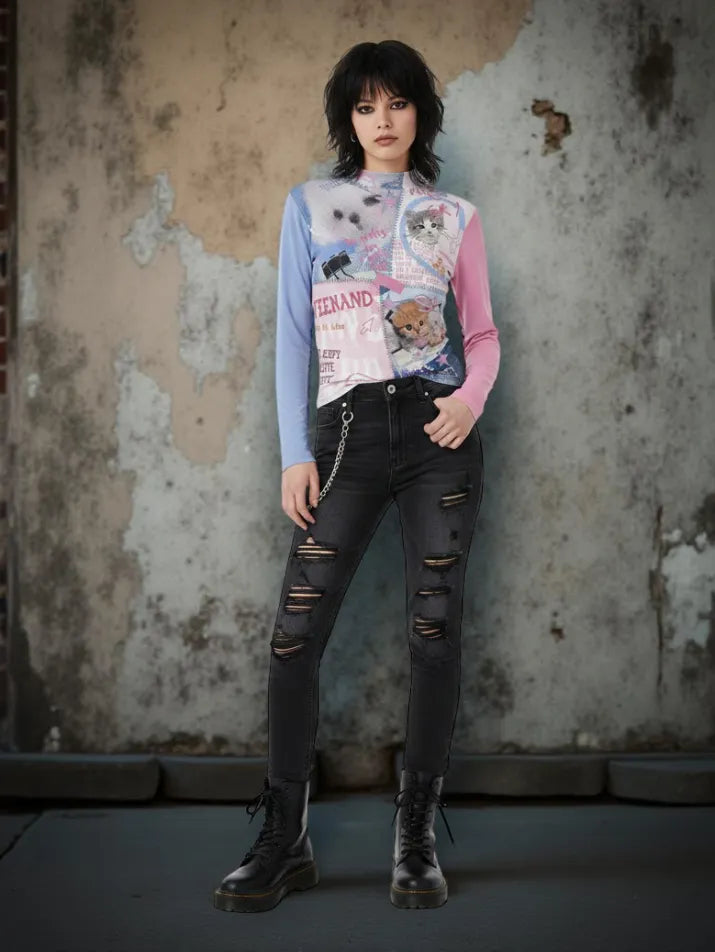 Vintage Stitch Long Sleeve Tee