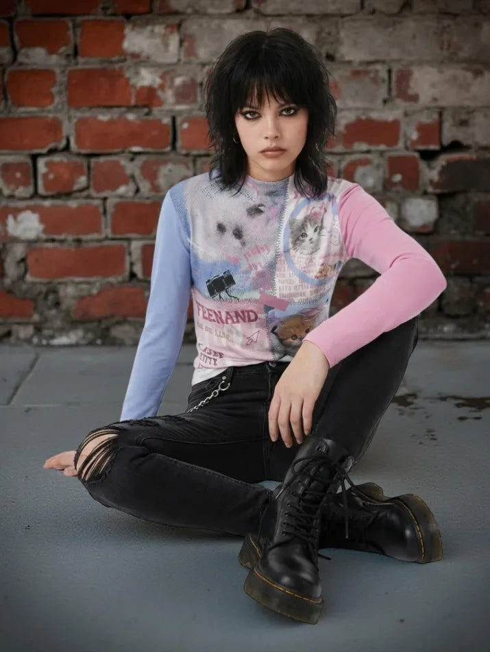 Vintage Stitch Long Sleeve Tee
