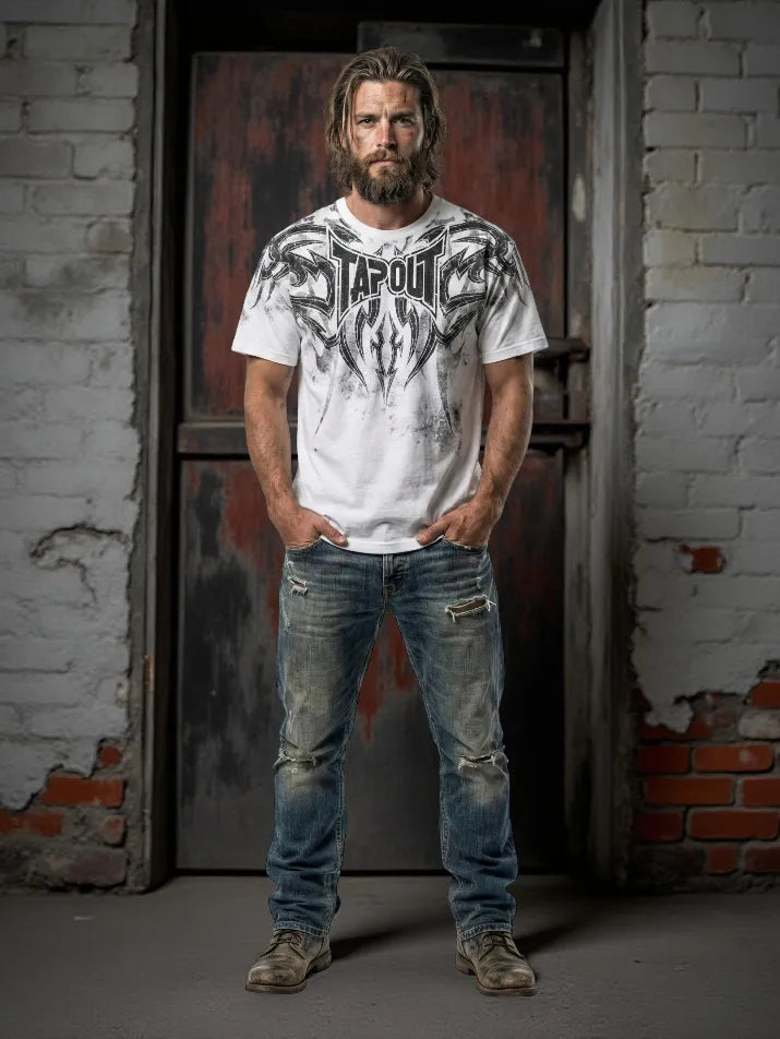 Retro Goth Skull Cross Tee