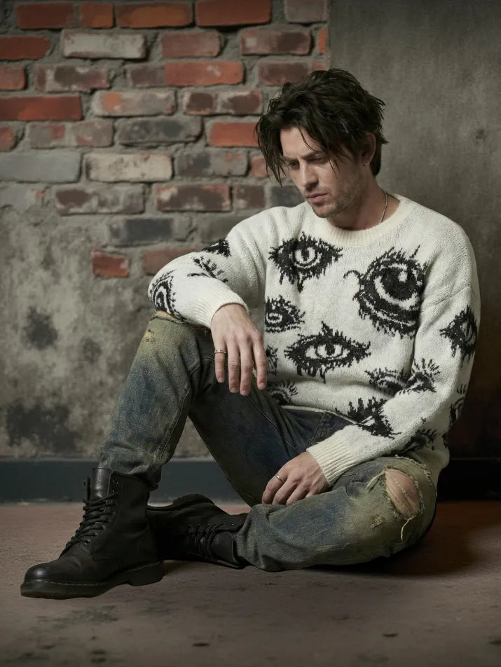 Classic O-Neck Knit Pullover Sweater
