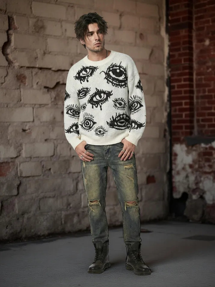 Classic O-Neck Knit Pullover Sweater